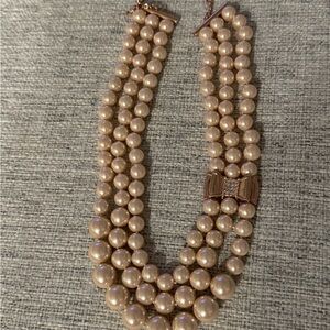 Kate Spade Triple Strand Pearl Necklace